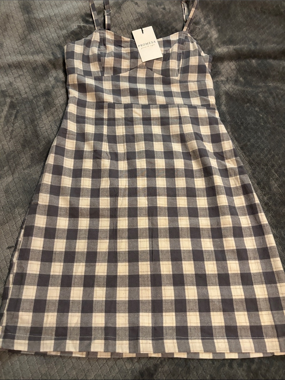 Promesa 100% cotton Gingham Dress